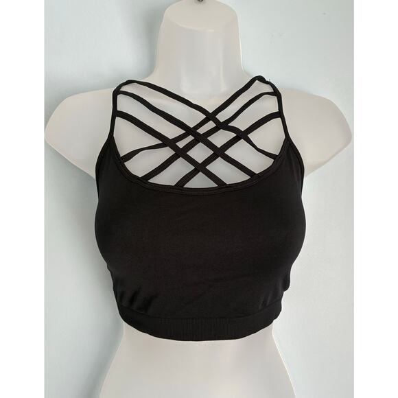 Zenana Outfitters Other - Zenana Outfitters Bralette Strappy Black